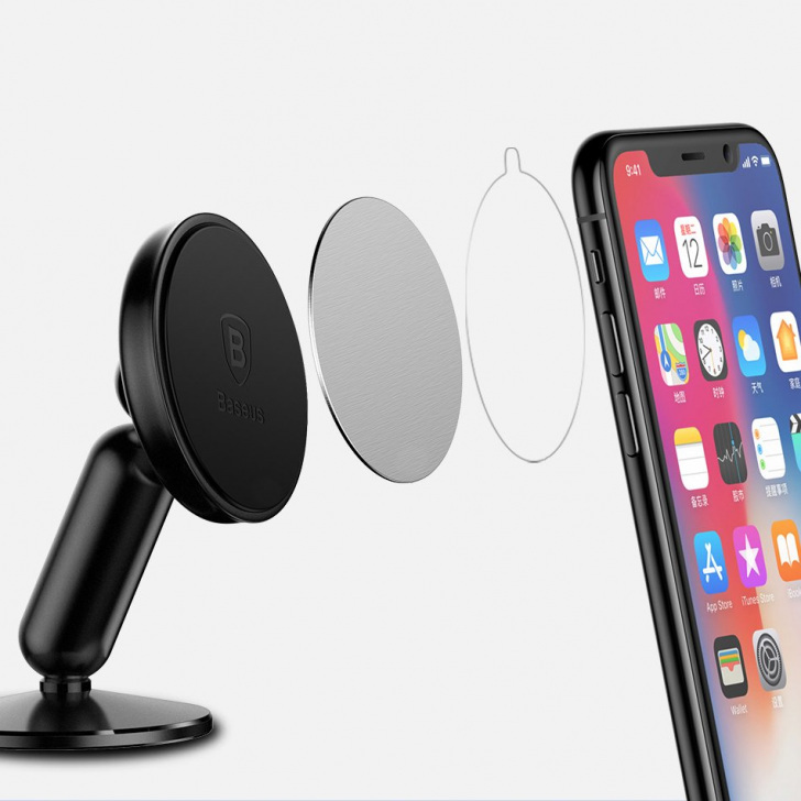 Pol Pl Baseus Bullet An On Board Magnetyczny Uchwyt Samochodowy Na Deske Rozdzielcza Czarny Suyzd 01 40774