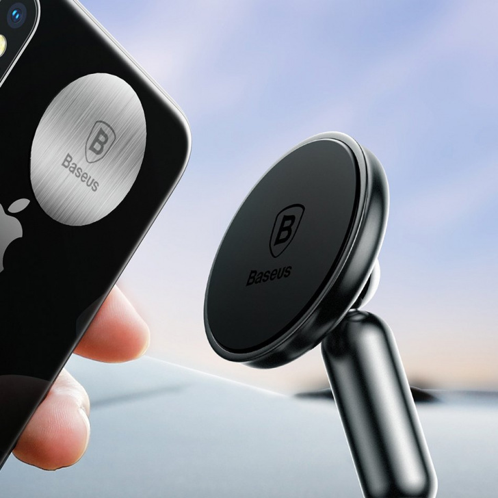 Pol Pl Baseus Bullet An On Board Magnetyczny Uchwyt Samochodowy Na Deske Rozdzielcza Czarny Suyzd 01 40774 9