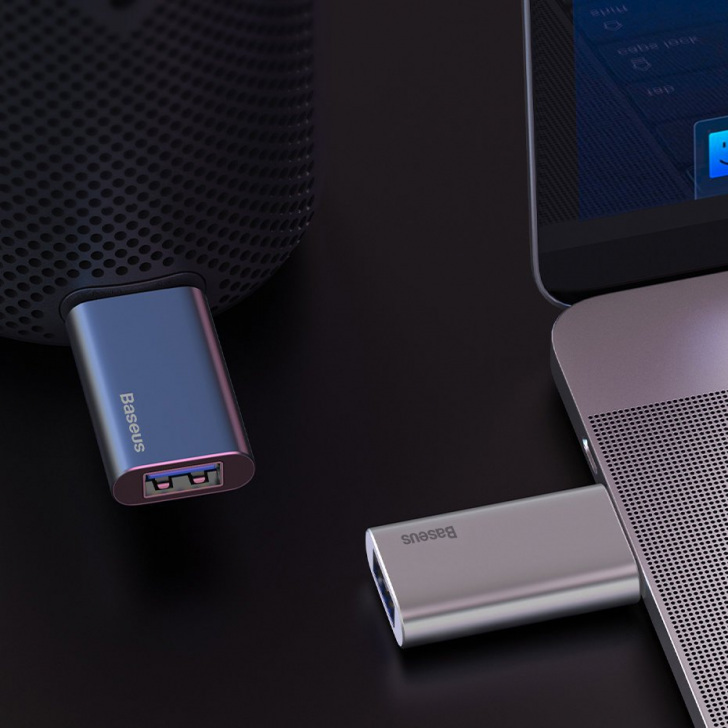 Pol Pl Baseus Pamiec Przenosna Pendrive 32 Gb Z Dodatkowym Portem Usb Do Ladowania Srebrny Acup B0s 60590