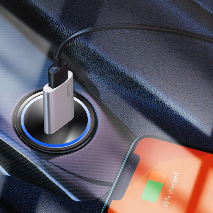 Pol Pl Baseus Pamiec Przenosna Pendrive 32 Gb Z Dodatkowym Portem Usb Do Ladowania Srebrny Acup B0s 60590