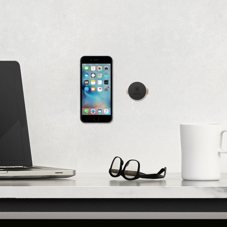 Pol Pl Baseus Small Ears Series Plaski Magnetyczny Uchwyt Samochodowy Na Deske Rozdzielcza Czarny Suer C01 43081