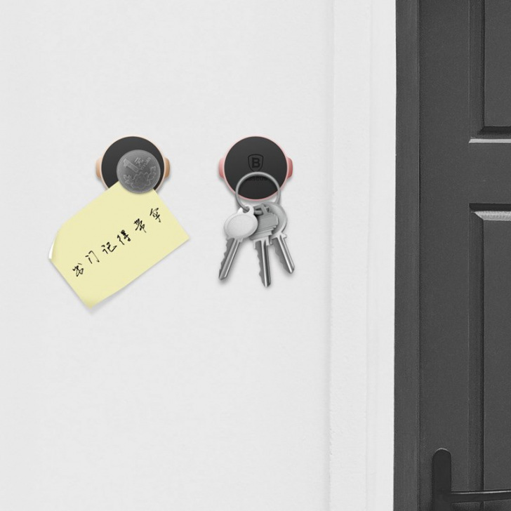 Pol Pl Baseus Small Ears Series Plaski Magnetyczny Uchwyt Samochodowy Na Deske Rozdzielcza Czarny Suer C01 43081