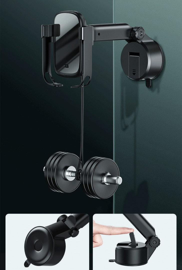 Pol Pl Baseus 5w1 Elektrycznie Zamykany Uchwyt Samochodowy Bezprzewodowa Ladowarka Qi 10 W Ladowarka Samochodowa 2 Mocowania Kabel Micro Usb Czarny Wxhw01 B01 62835