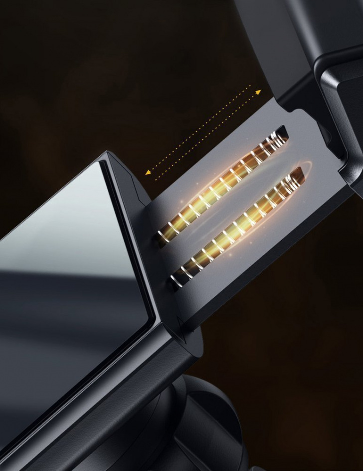 Pol Pl Baseus Samochodowy Uchwyt Do Telefonu Na Zaglowek Z Wbudowana Ladowarka Bezprzewodowa Qi 15 W Czarny Wxhz 01 63470