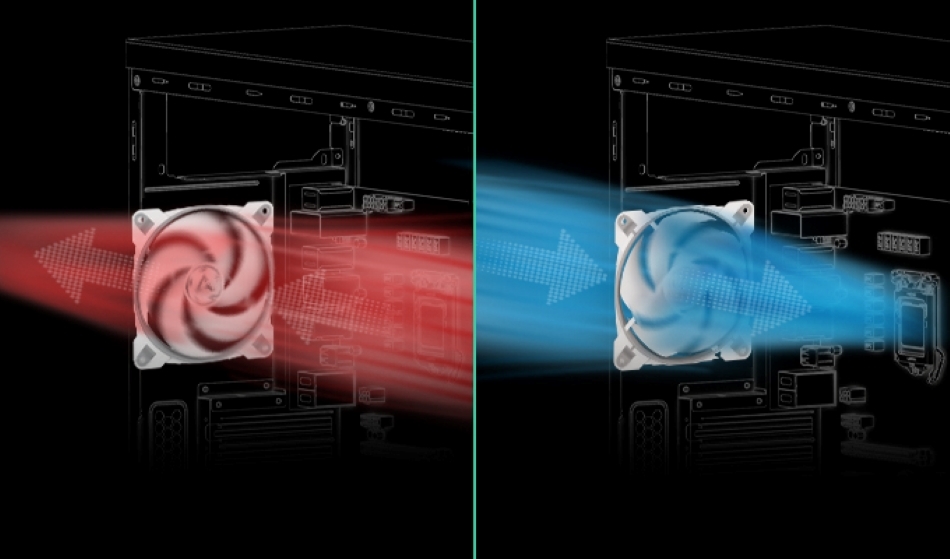 Arctic Bionix F120 Pwm Pst Bialo Szary Wentylacja