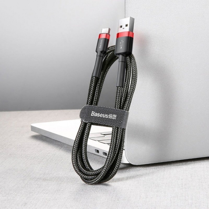 Pol Pl Kabel Usb Do Usb C Baseus Cafule 2a 3m Czerwono Czarny 16607 5
