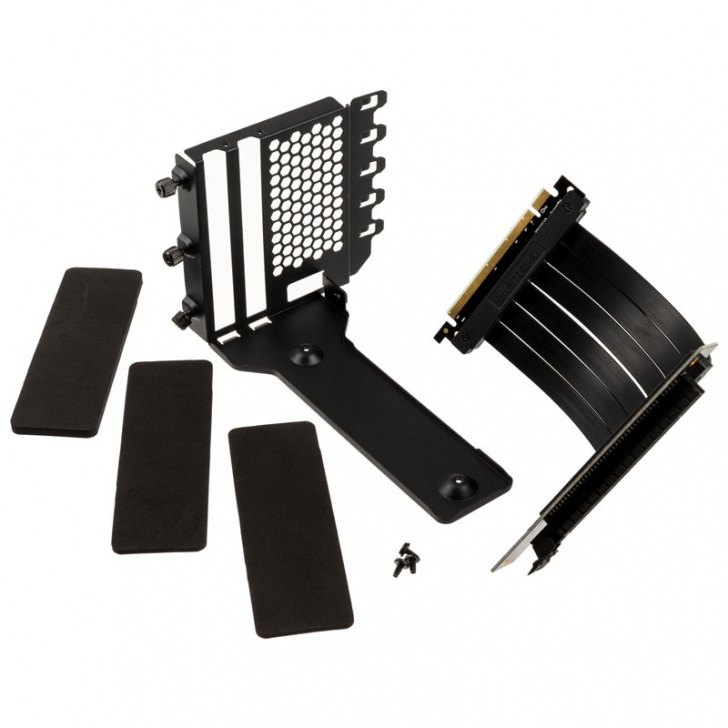 Phanteks Vertical Gpu Bracket 220mm Pci E X16 Riser Ribbon Cable Kit Geph 104 69370 1