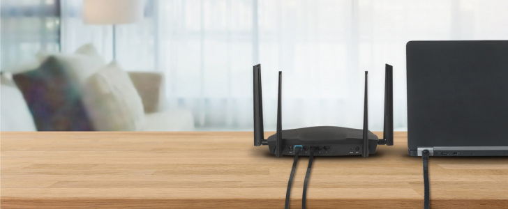 Eat8 Cat8 Flat Slim Cable Black Banner