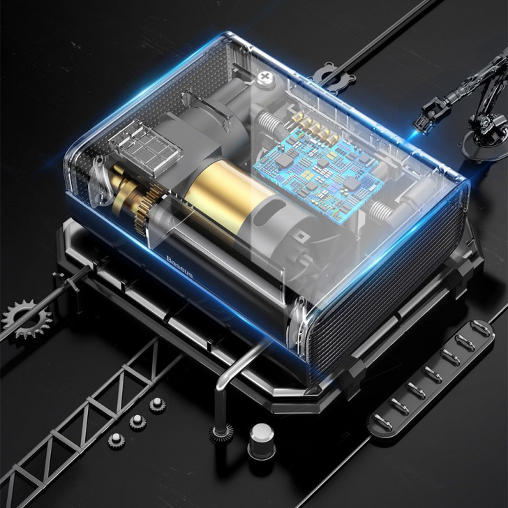 Pol Pl Baseus Mini Kompresor Samochodowy Pompka Do Kol Na Gniazdo Zapalniczki Czarny Crcqb01 01 51811