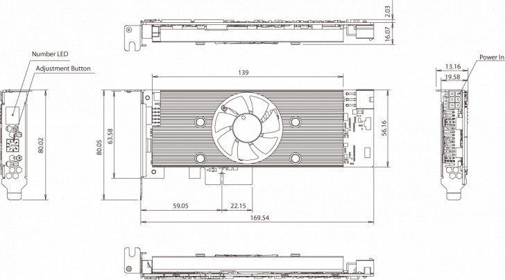 Mustang V100 Dimension
