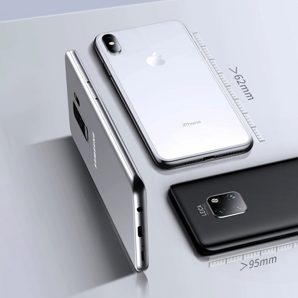 Pol Pl Baseus Samoprzylepne Etui Na Karte Karty Dokumenty Do Telefonu Ciemnoszary Ackd A0g 51717