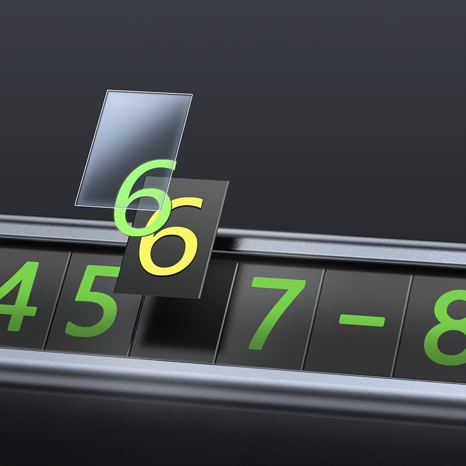 Pol Pl Baseus Tabliczka Parkingowa Do Samochodu Auta Na Numer Telefonu Czarny Cnft000001 74235