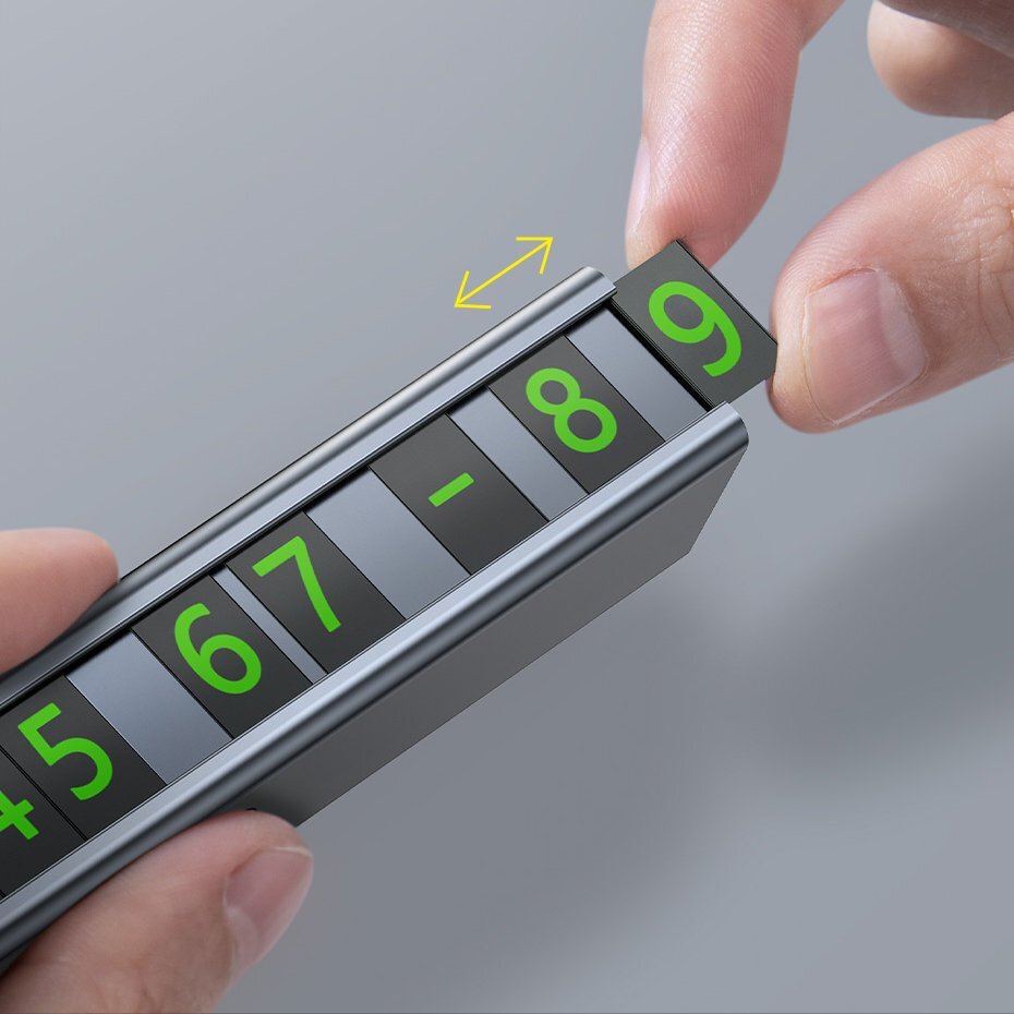 Pol Pl Baseus Tabliczka Parkingowa Do Samochodu Auta Na Numer Telefonu Czarny Cnft000001 74235