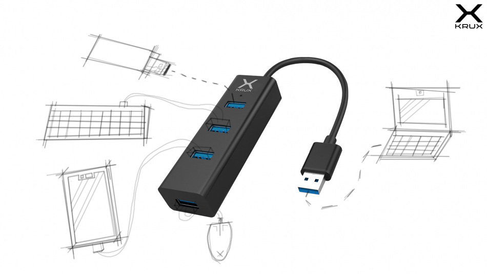 Krux Usb 3 0 Hub Krx0050 Hero