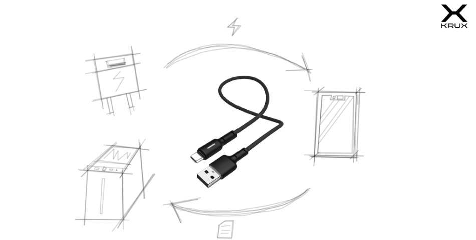 Krx0047 Krux Usb C Cable Led 1 2m