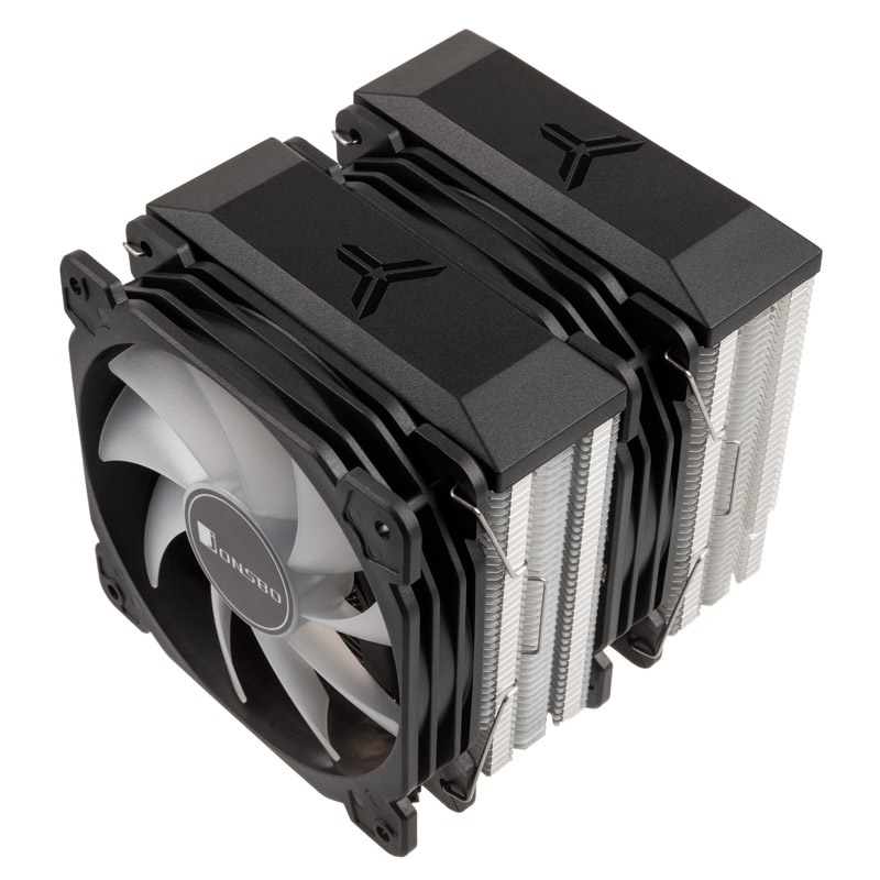 Jonsbo Cr 2100 Cpu Cooler Dual Tower 2x 120mm Black Cpjb 012 75312 3