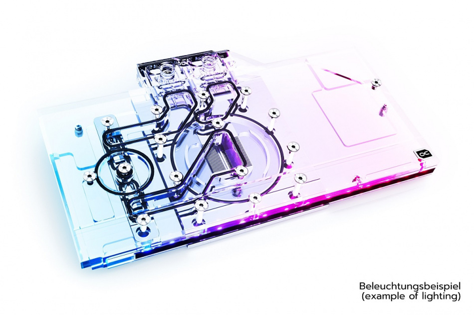 Alphacool Eisblock Aurora Acryl Gpx N Rtx 3070 Gaming X Trio Mit Backplate 1020841