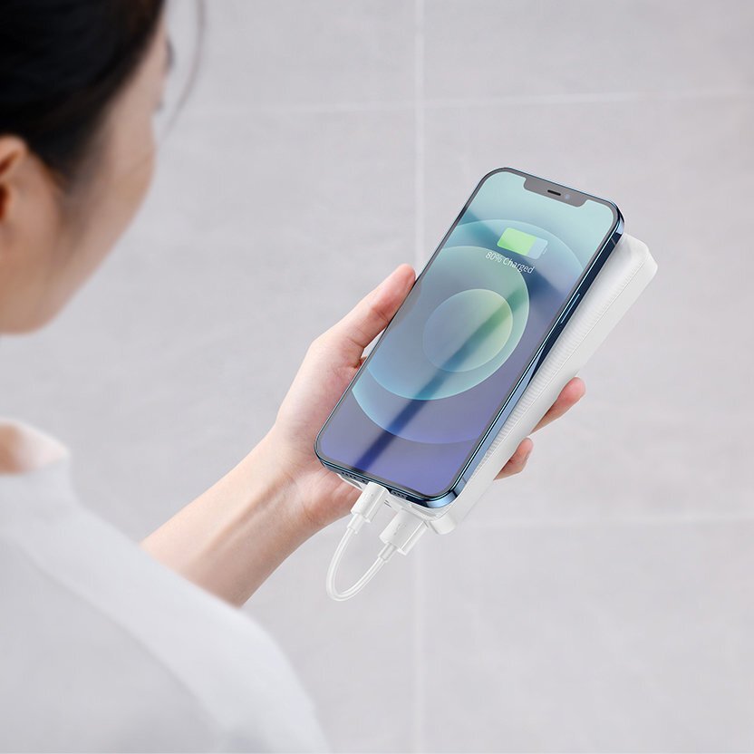 Pol Pl Baseus Bipow Power Bank 20000mah 2x Usb Usb Typ C Micro Usb 15w Bialy Ppdml J02 76523