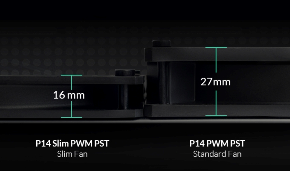 Arctic P14 Slim Pwm Pst Grubosc