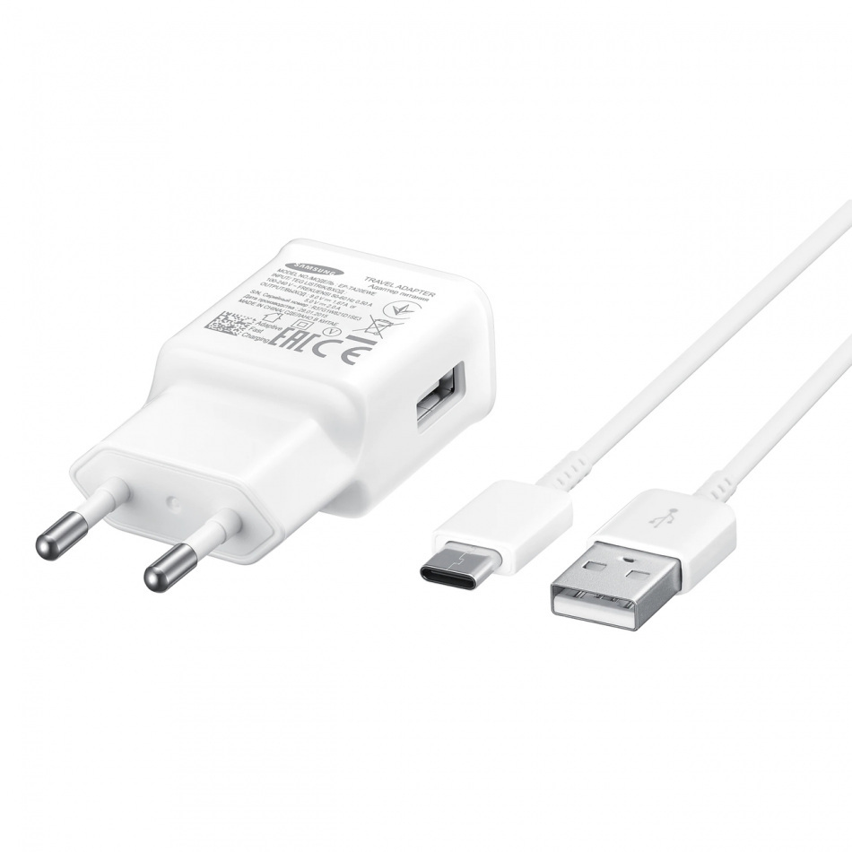 Pol Pl Samsung Ladowarka Sieciowa Usb 15w 2a Afc Kabel Usb Usb Typ C 1m Bialy Ep Ta20ewecgww 77142 2
