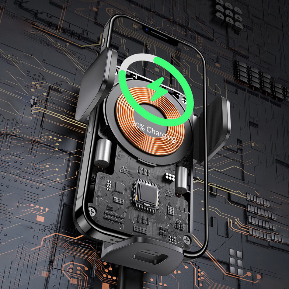 Pol Pl Baseus Wisdom Ladowarka Indukcyjna Uchwyt Samochodowy Do Telefonu Na Kratke Czarny Cgzx000001 90966