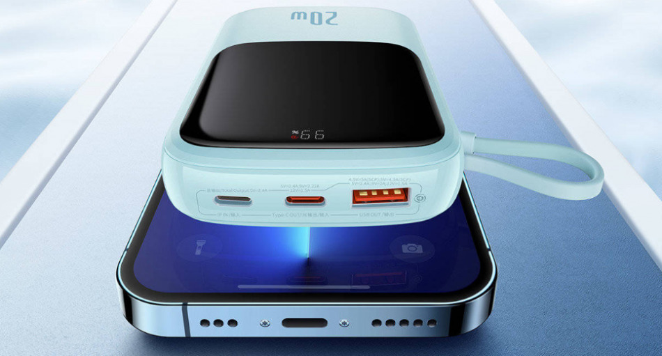 Baseus Qpow Pro 10000 20w Niebieski