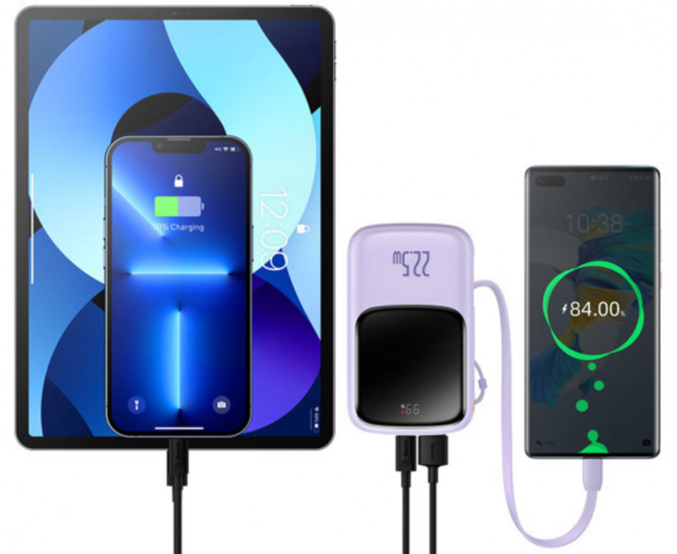 Baseus Qpow Pro 10000mah 22 5 Fiolet