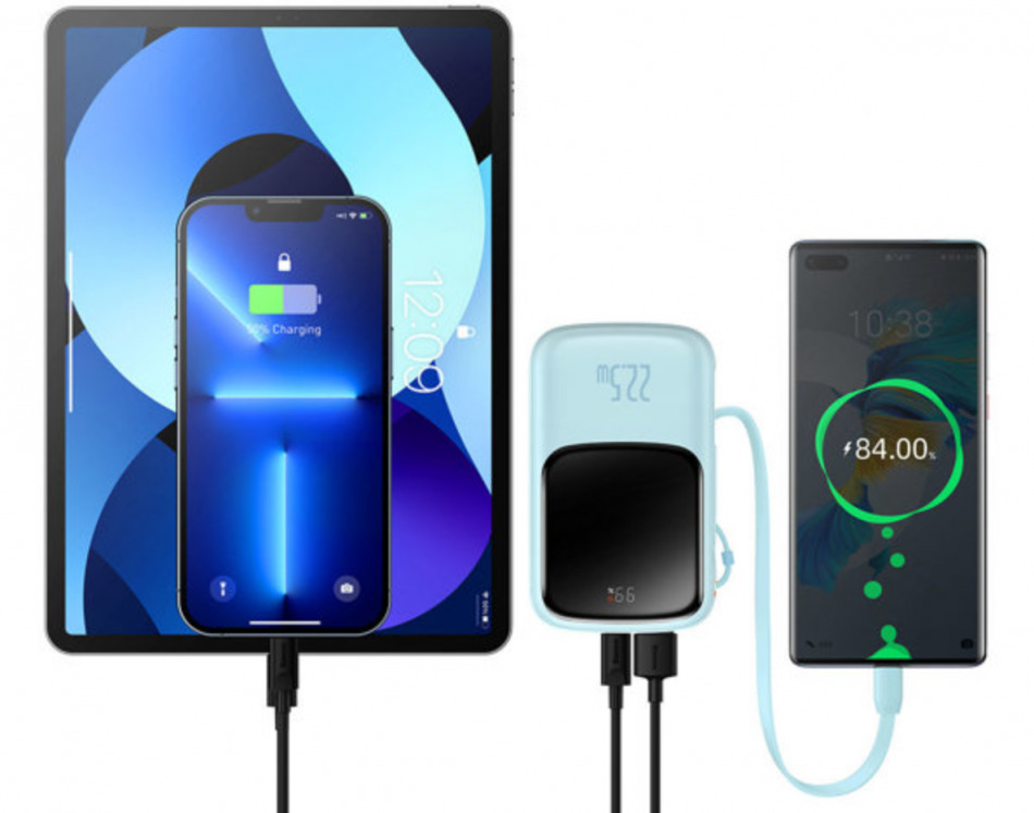 Baseus Qpow Pro 10000mah 22 5 Niebieski