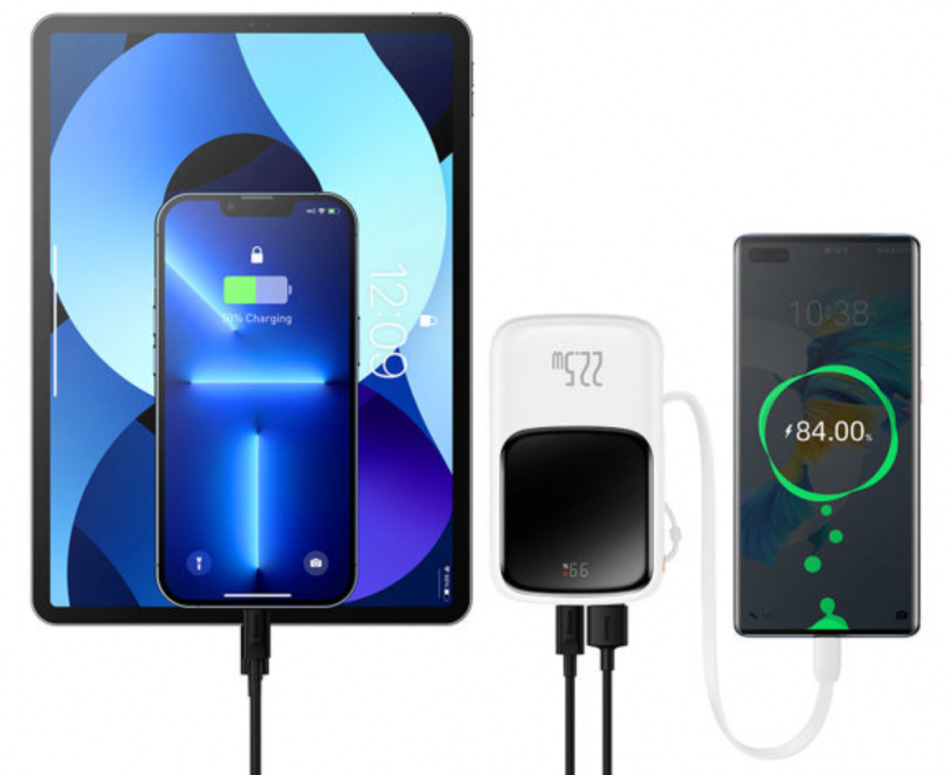 Baseus Qpow Pro 10000mah 22 5 Bialy