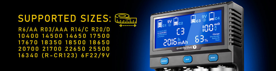 Ladowarka Do Akumulatorkow Cylindrycznych Li Ion Oraz Ni Mh Everactive Uc 4200 2