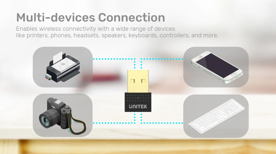 Unitek Adapter Bluetooth 5 1 Usb A B105a
