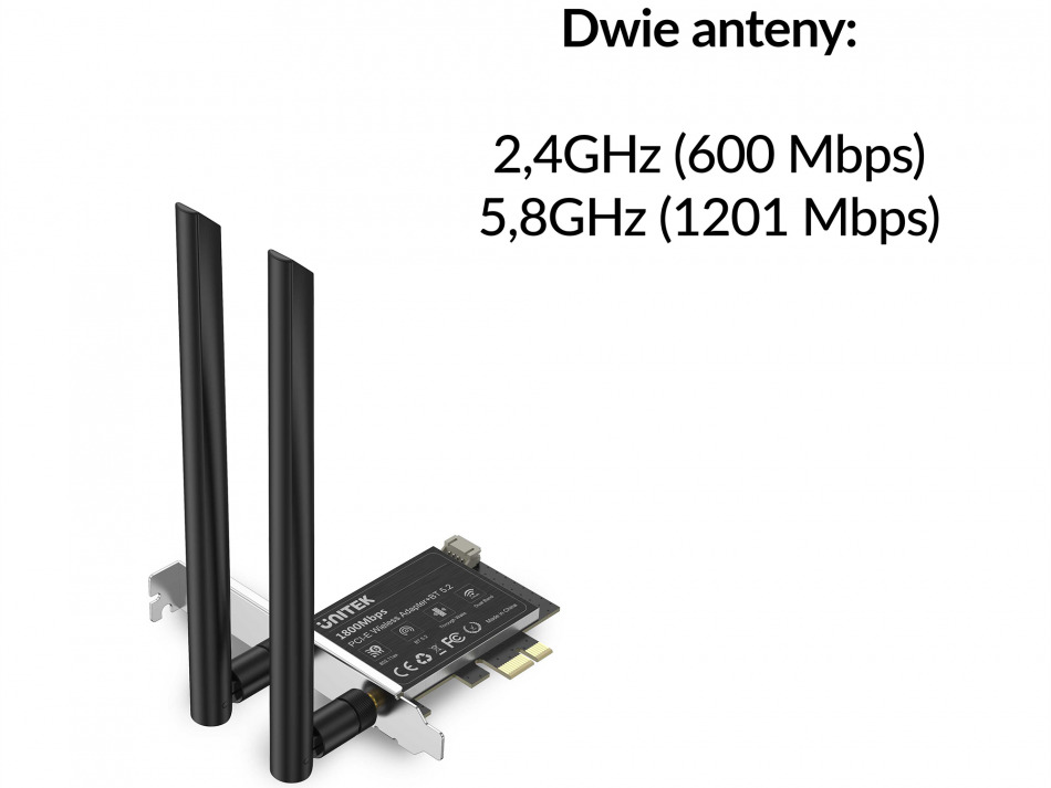 Karta Sieciowa Unitek Wifi T034a