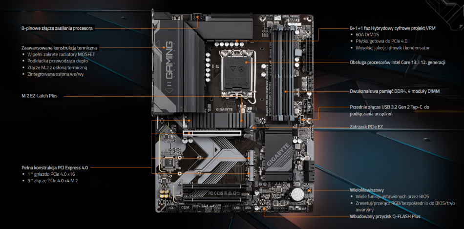 Gigabyte B760 Gaming X Ddr4 Specyfikacja