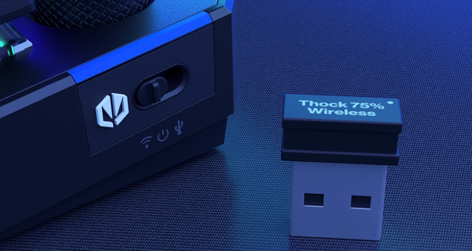 Thock Wireless 75procent Red Polaczenia