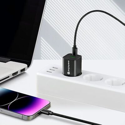 Ladowarka Sieciowa Everactive Gan Sc 390qb Z Gniazdem Usb Qc3 0 Oraz Usb C Pd Pps 30w 4