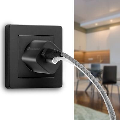 Ladowarka Sieciowa Everactive Gan Sc 390qb Z Gniazdem Usb Qc3 0 Oraz Usb C Pd Pps 30w 6