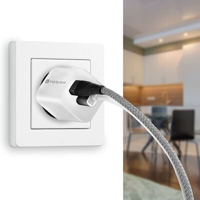 Ladowarka Sieciowa Everactive Gan Sc 390q Z Gniazdem Usb Qc3 0 Oraz Usb C Pd Pps 30w 6