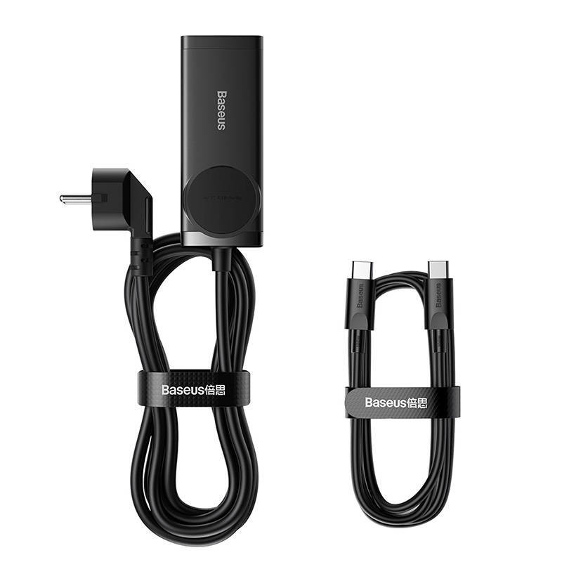 Pol Pl Ladowarka Sieciowa Listwa Zasilajaca Baseus Gan3 Pro 2x Usb 2xusb C Ac 100w Czarna 26913 7
