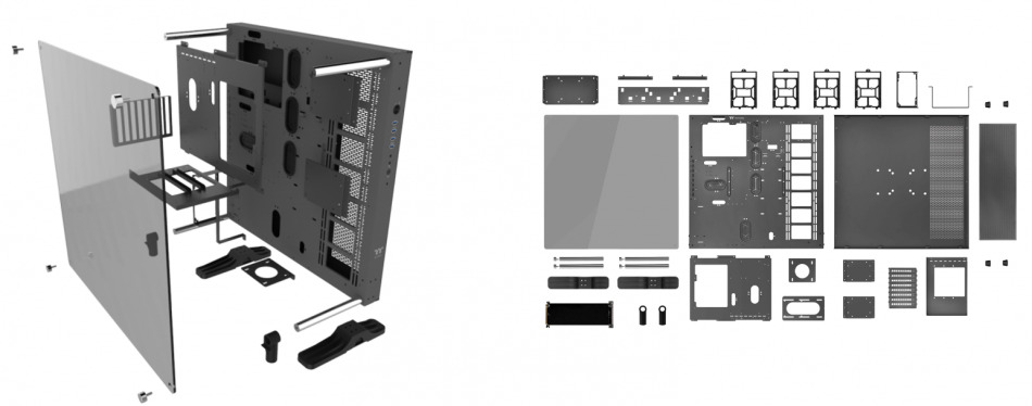 Thermaltake Core P5 Tg V2 Black Edition