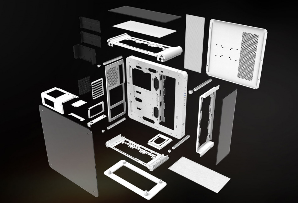 Thermaltake Core P6 Tg White Modulowosc