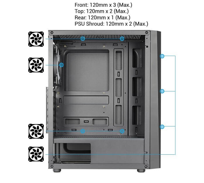 Delta Rgb Czarna Chlodzenie