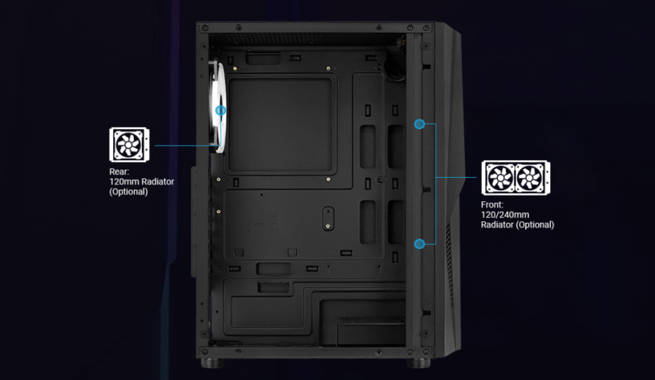 Mecha Argb Czarna Chlodzenie