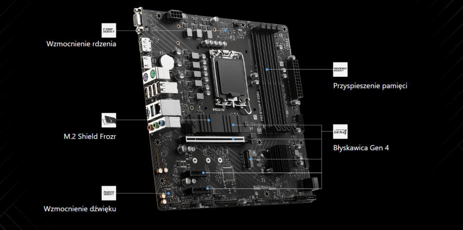 Msi Pro B760m P Ddr4 Funkcje