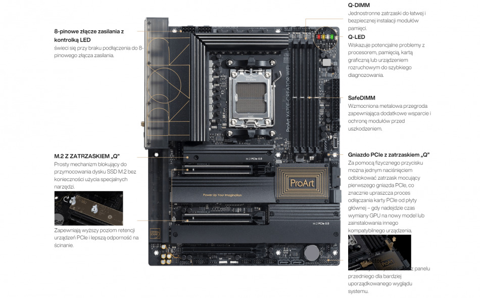 Proart X670e Creator Wifi Skladanie