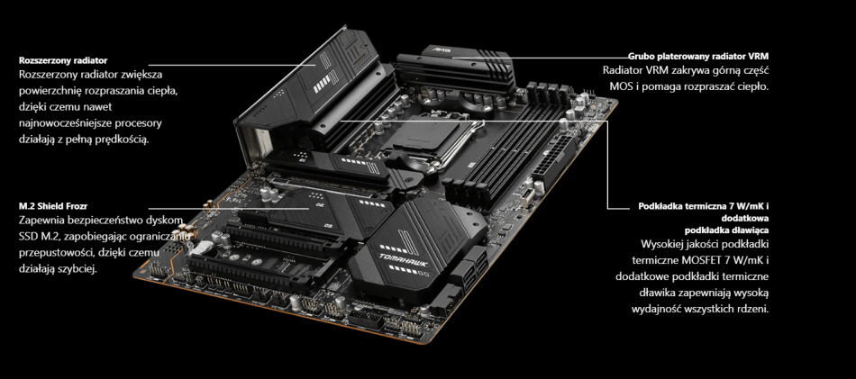 Msi Mag X670e Tomahawk Wifi Chlodzenie