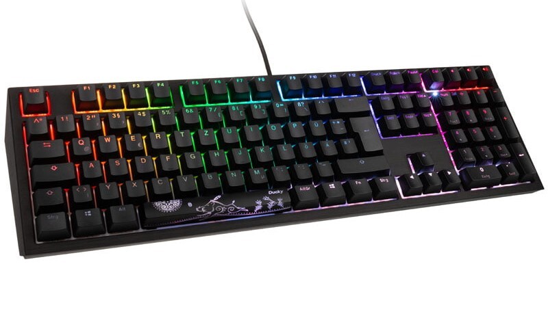 Ducky Shine 7 Mx Blue Rgb Czarna