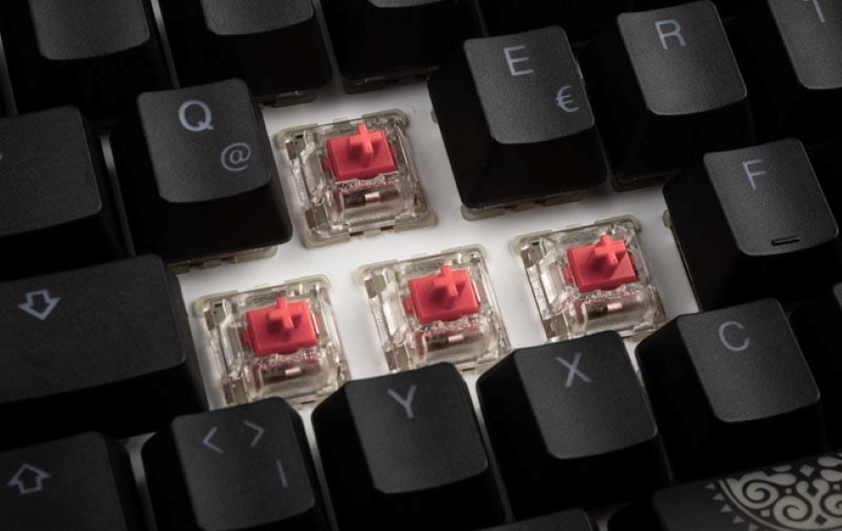 Ducky Shine 7 Mx Silent Red Rgb Czarna Przelaczniki