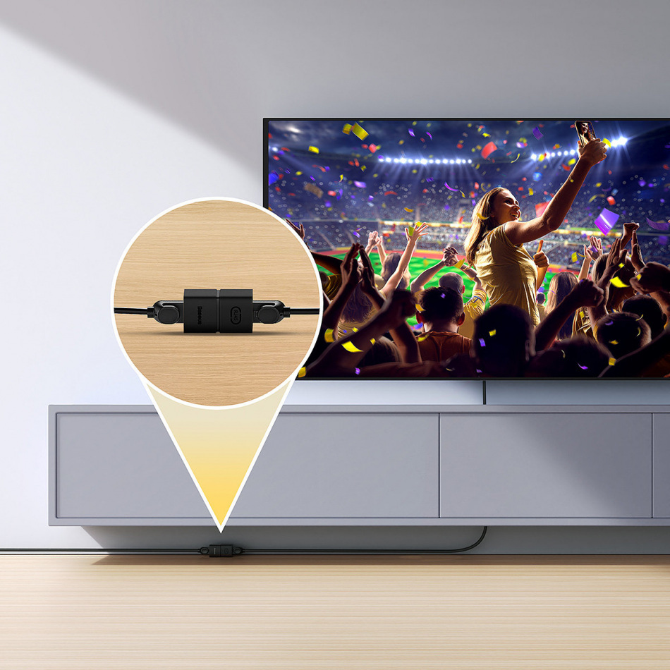 Pol Pl Zlaczka Sieciowa Lacznik Kabli Ethernet Rj 45 Baseus Airjoy Series 1 Szt Czarna 146052