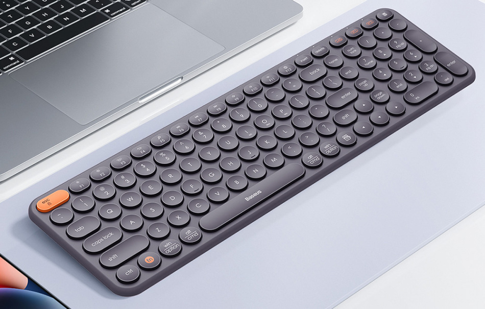 Bezprzewodowa Klawiatura Baseus Ko1b Szara 1