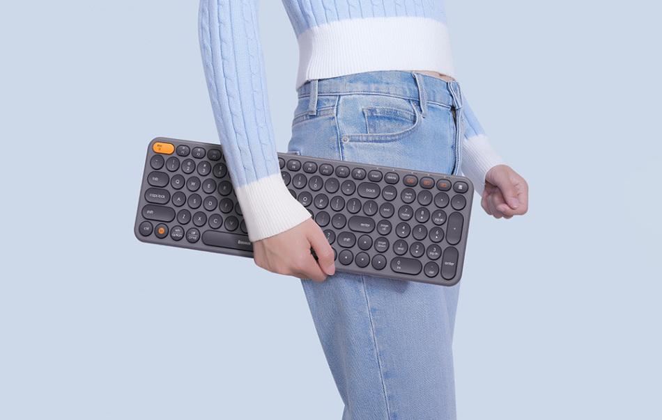 Bezprzewodowa Klawiatura Baseus Ko1b Szara 2